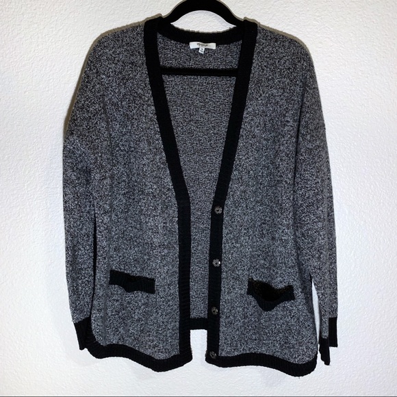 Madewell Sweaters - Madewell | Gray and Black Cardigan